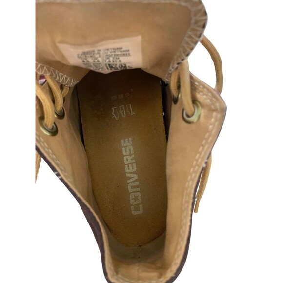 Converse Chuck Taylor AllStar Lux Mid Purple Faux Suede Hidden Wedge Sneaker 6.5 - Picture 11 of 11